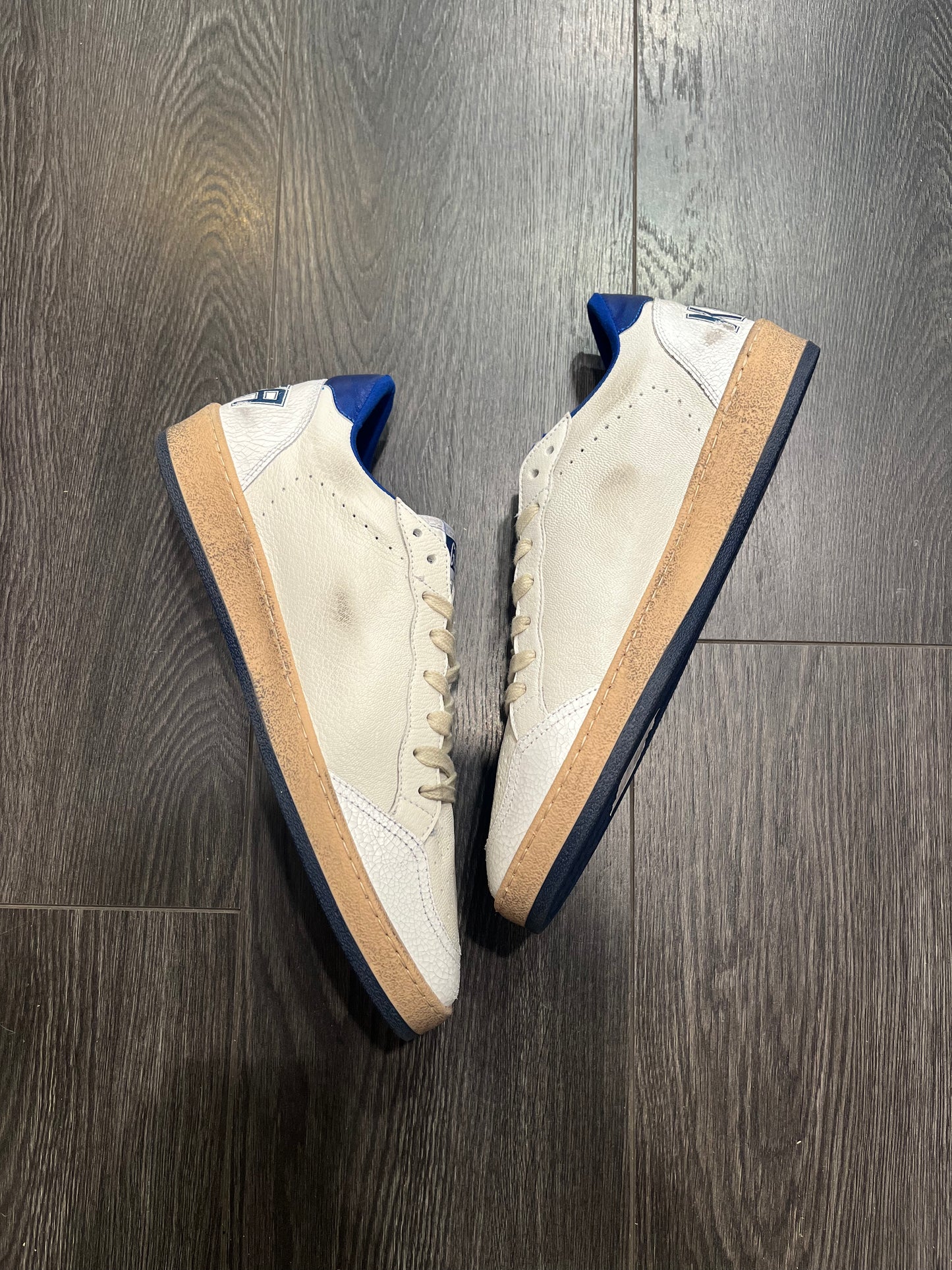 Golden Goose White Blue Star