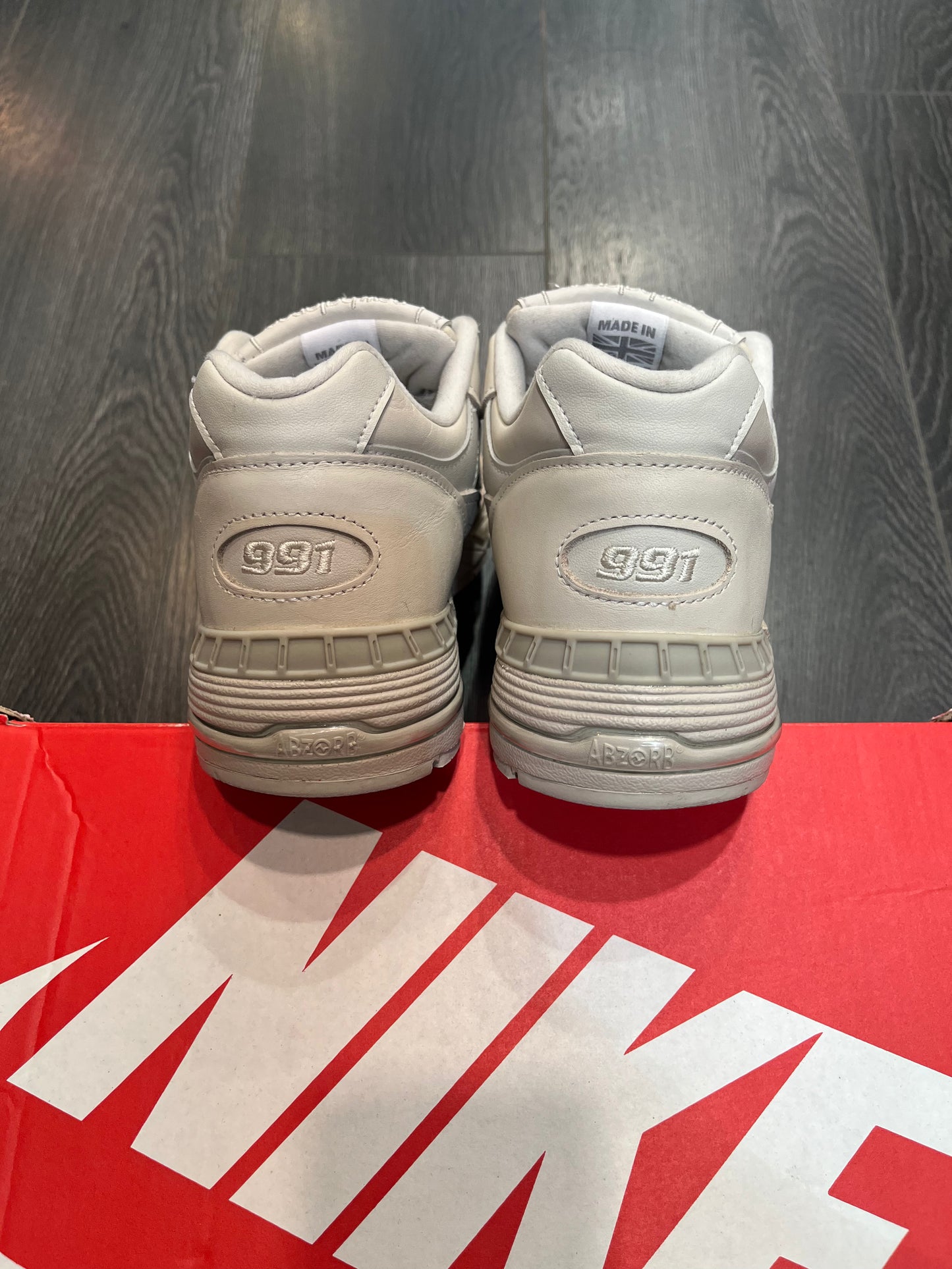 New Balance 991 Made In UK Cream Leather