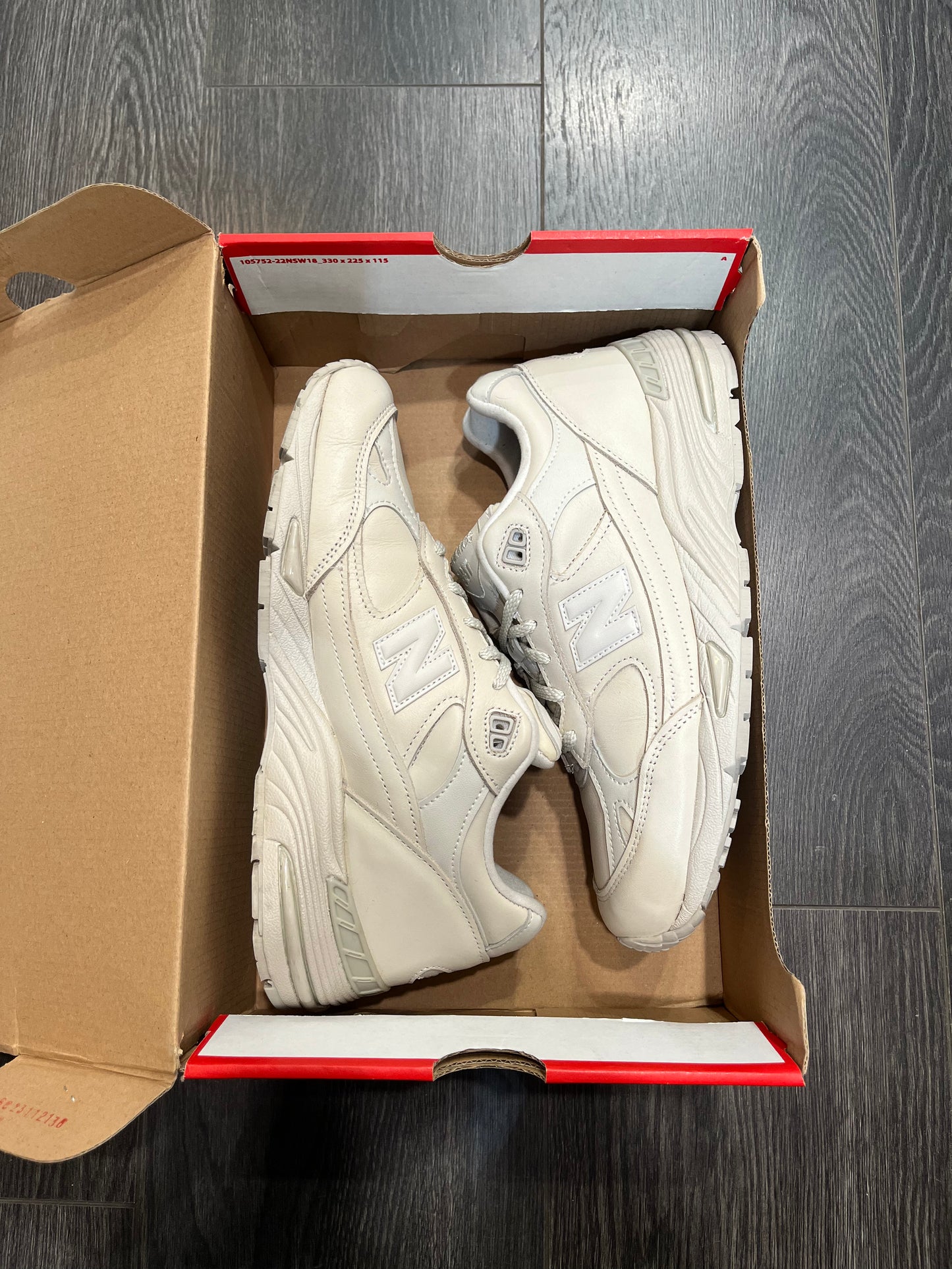 New Balance 991 Made In UK Cream Leather