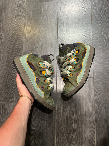 Lanvin Curb Olive And Tan