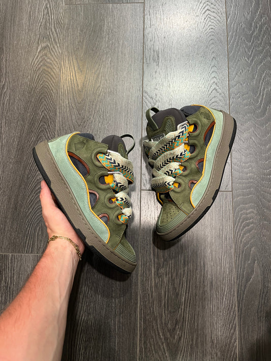Lanvin Curb Olive And Tan
