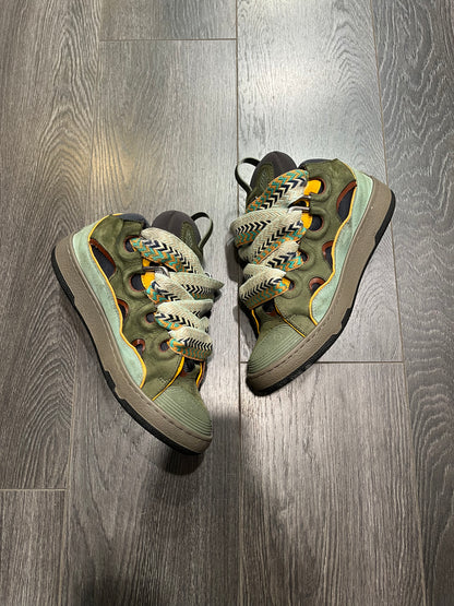 Lanvin Curb Olive And Tan