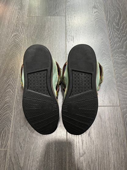Lanvin Curb Olive And Tan