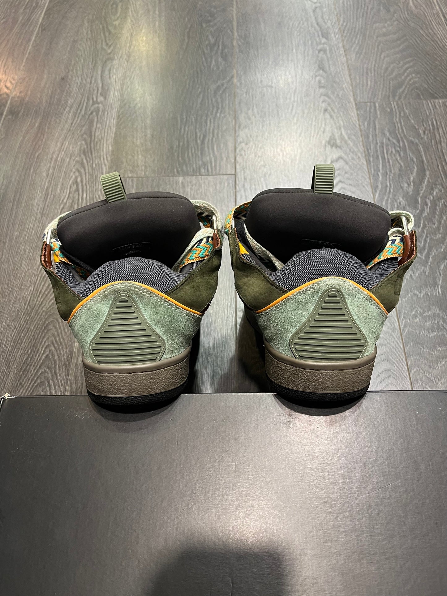 Lanvin Curb Olive And Tan
