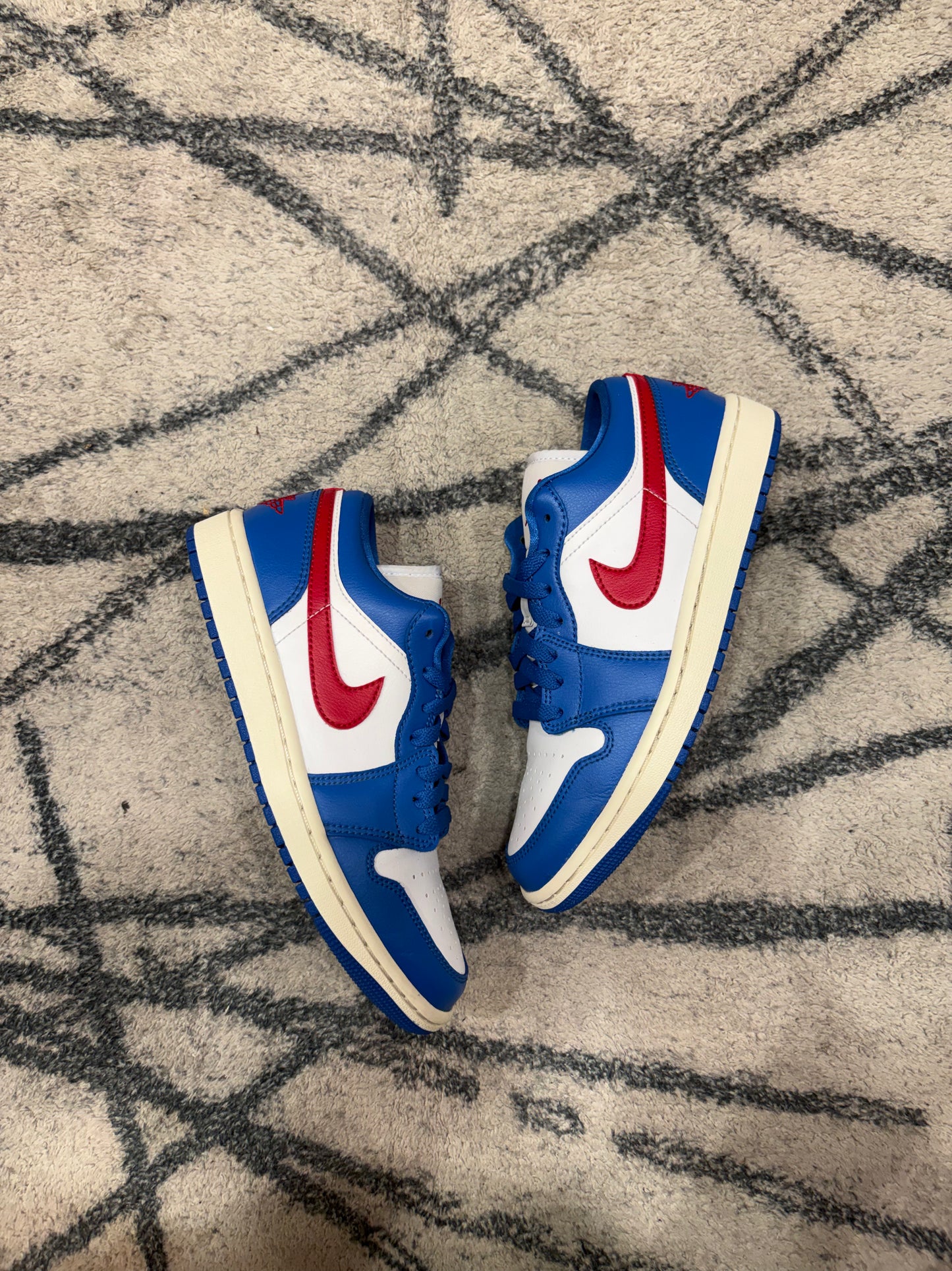 Air Jordan 1 Low Blue Gym Red