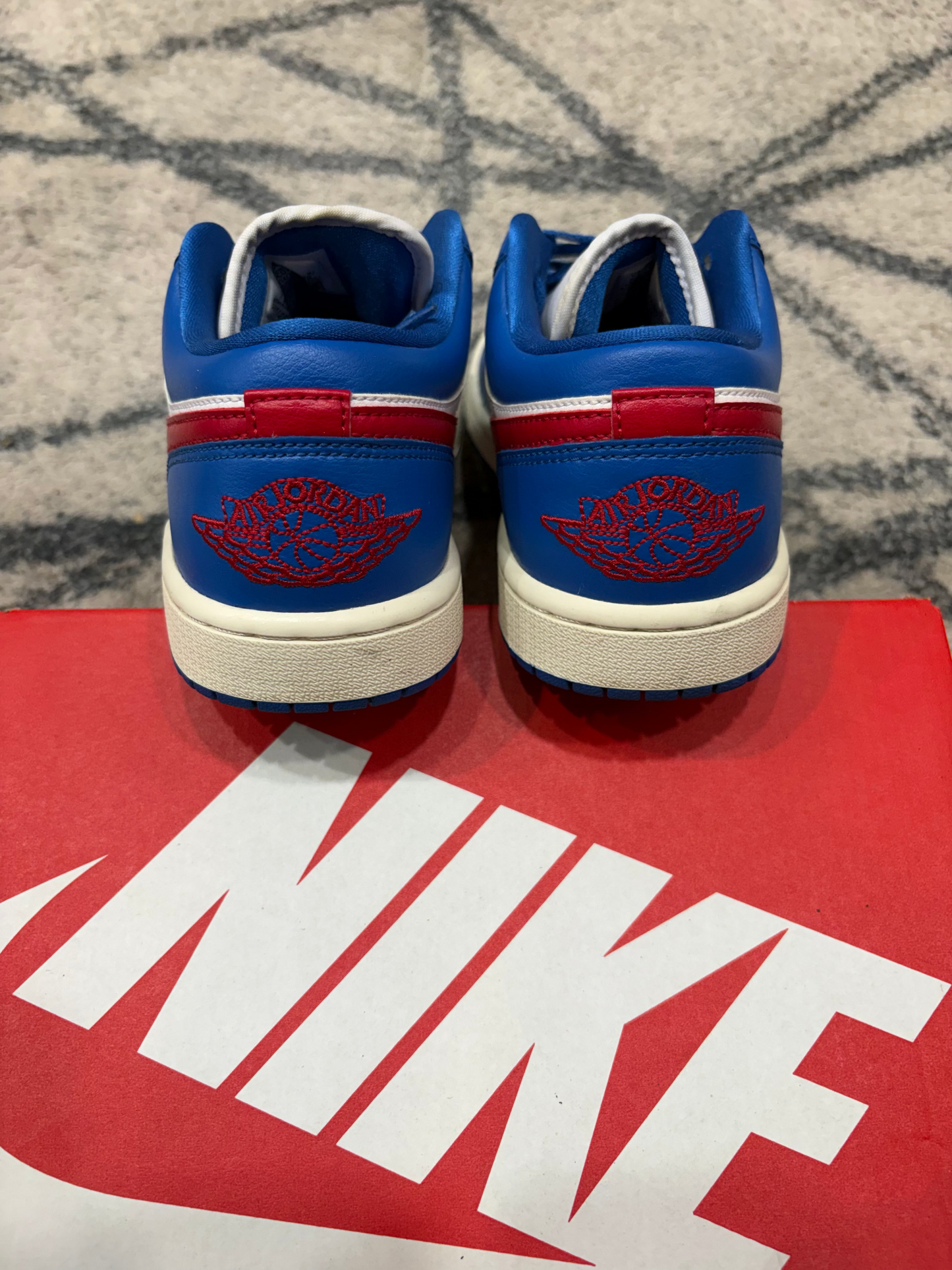 Air Jordan 1 Low Blue Gym Red