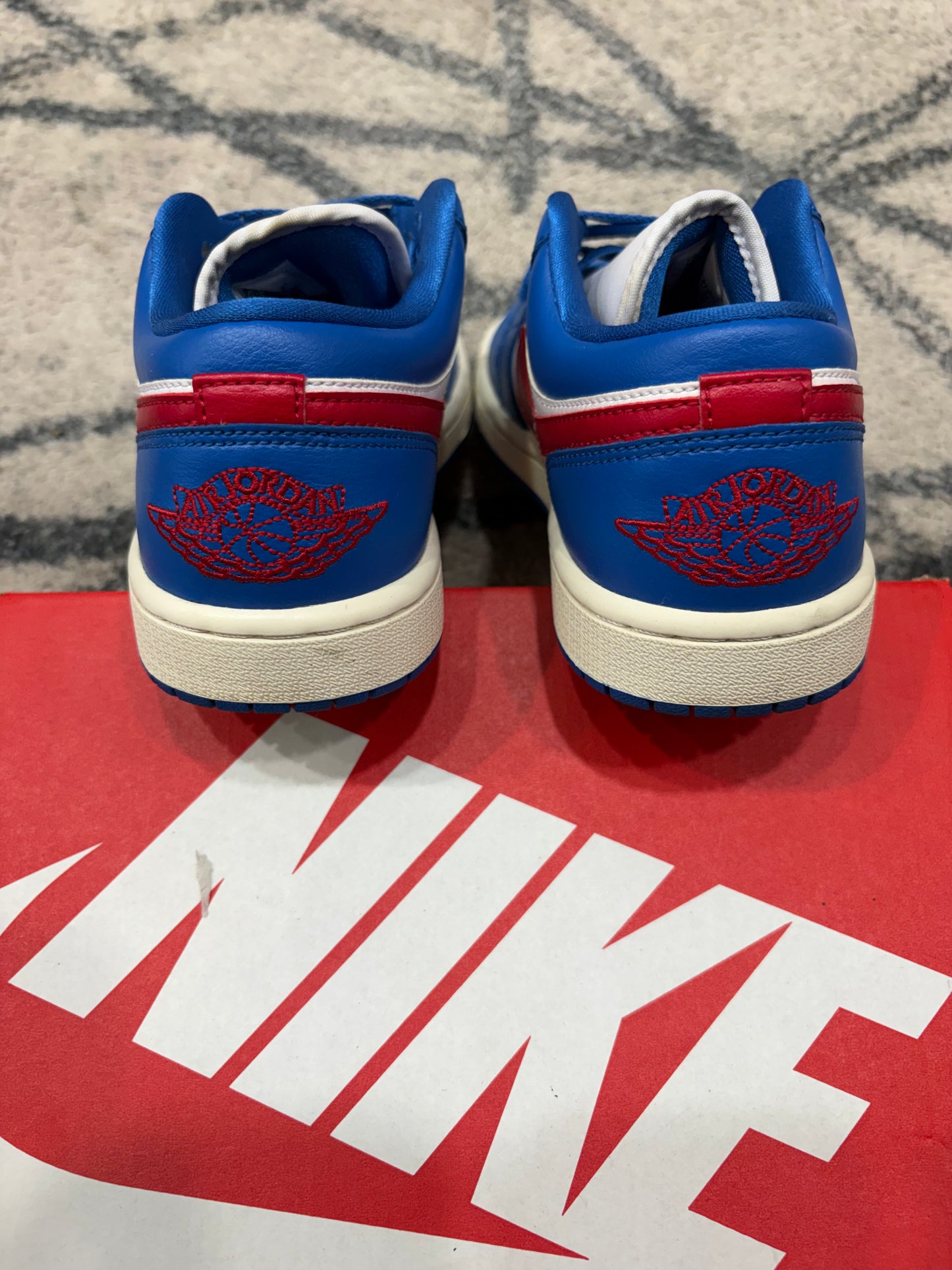 Air Jordan 1 Low Blue Gym Red