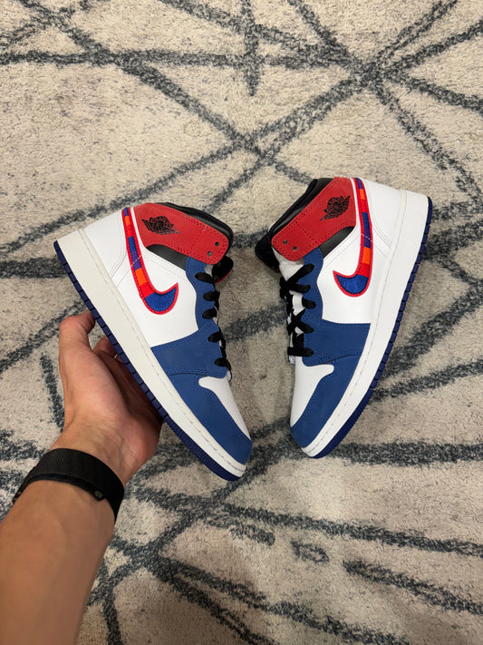 Air Jordan 1 Mid Multicolor Swoosh