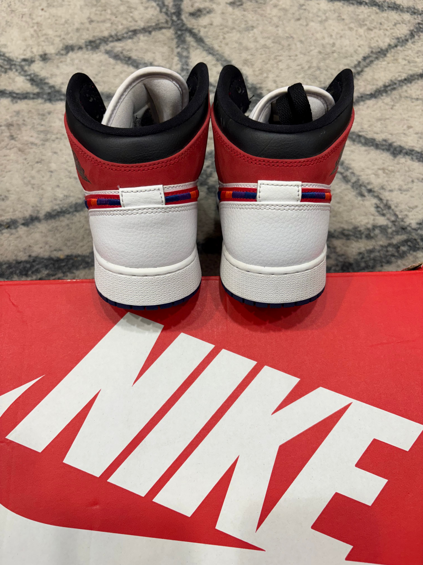 Air Jordan 1 Mid Multicolor Swoosh