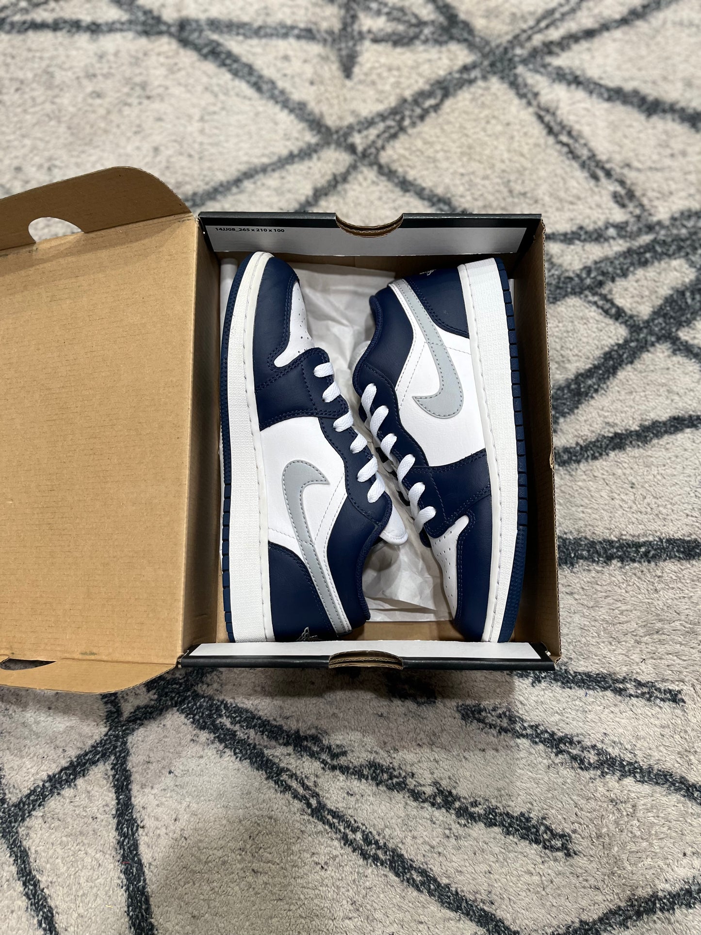Air Jordan 1  Grey Midnight Navy