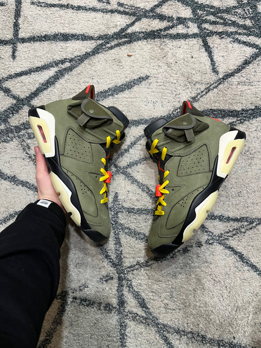 Air Jordan 6 Travis Olive
