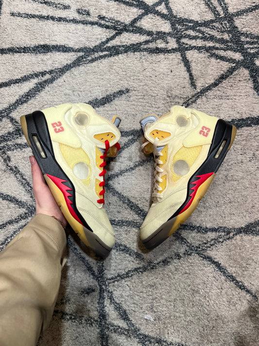 Air Jordan 5 Off White Sail