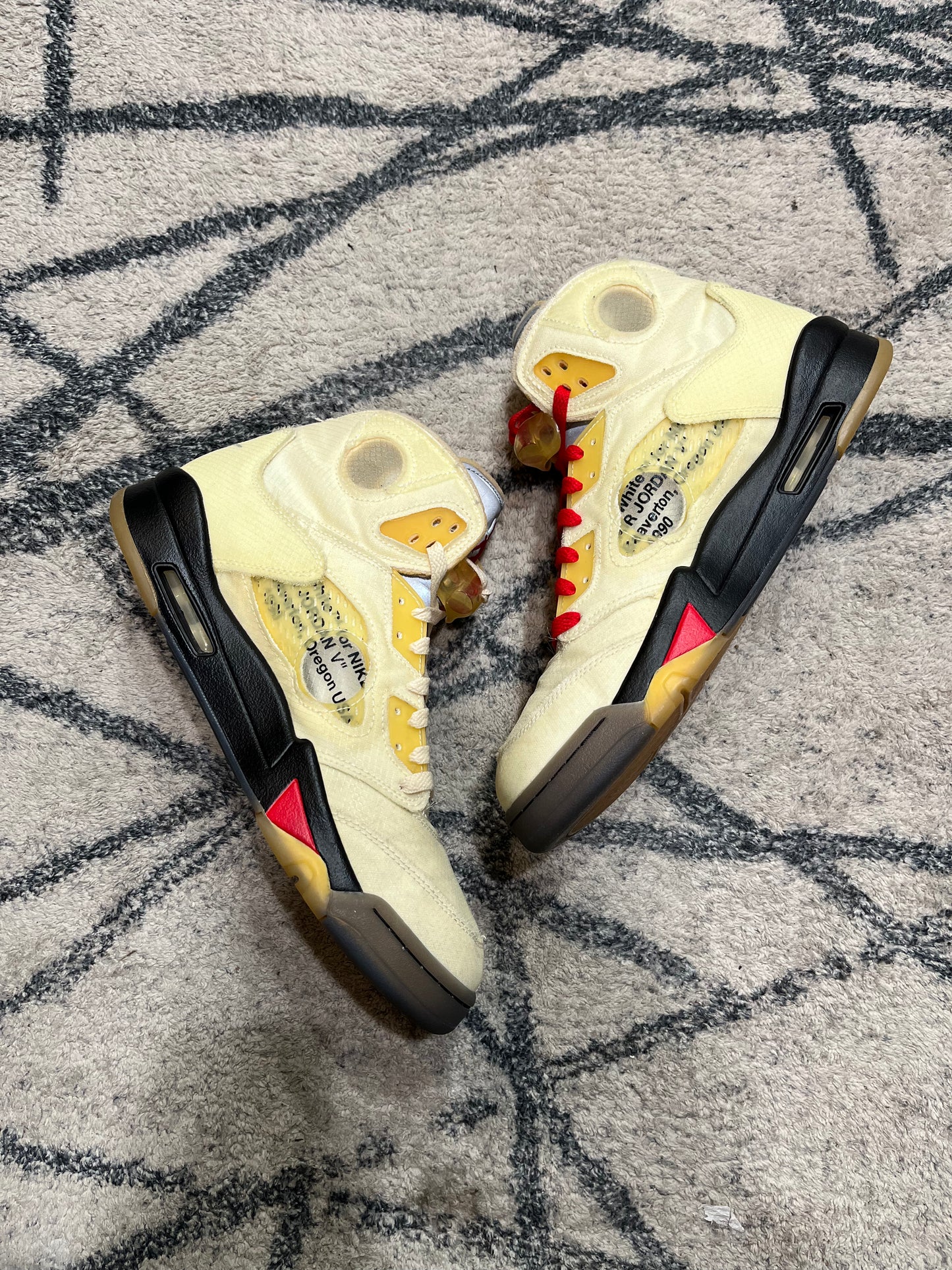 Air Jordan 5 Off White Sail