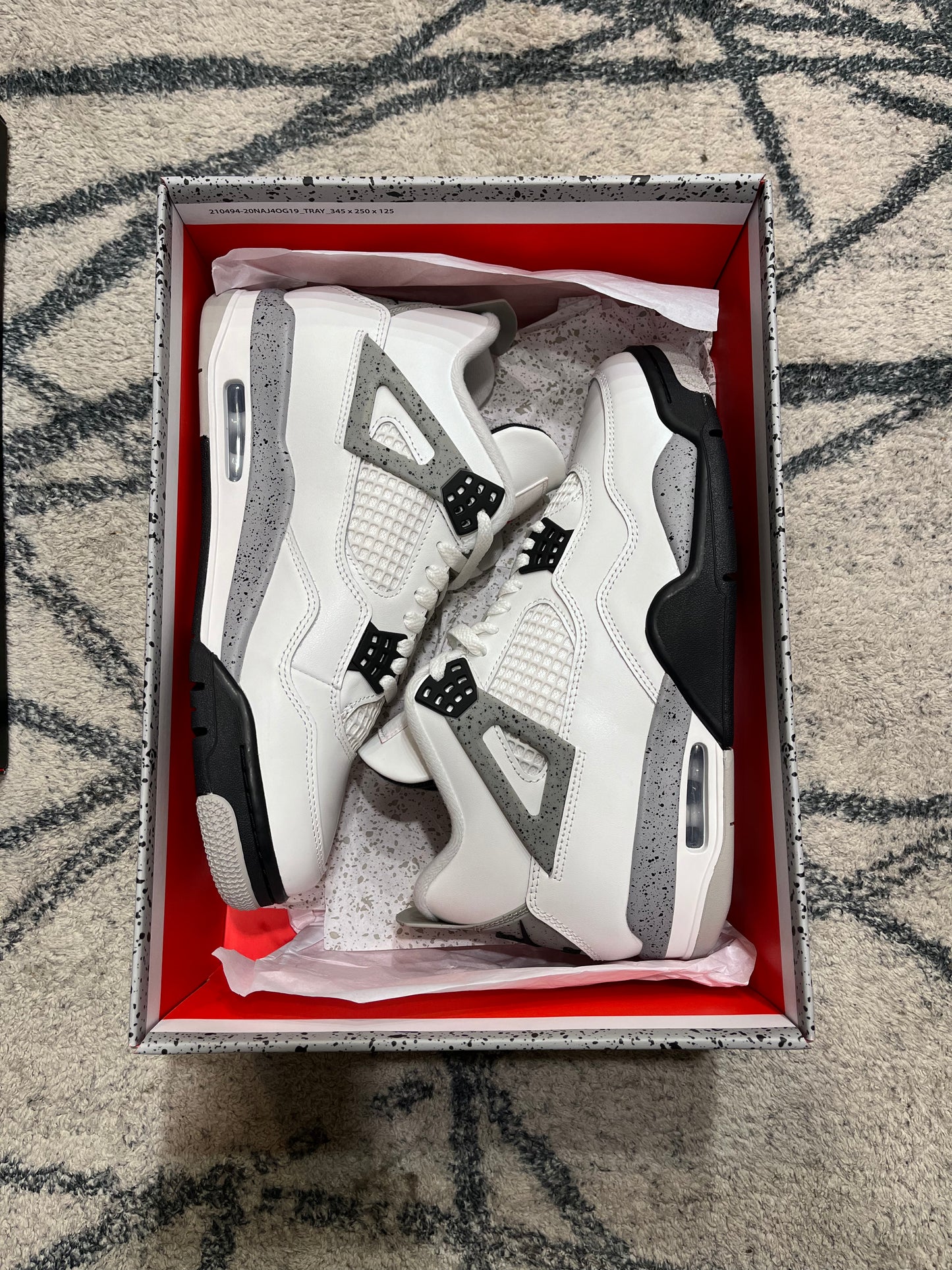 Air Jordan 4 White Cement