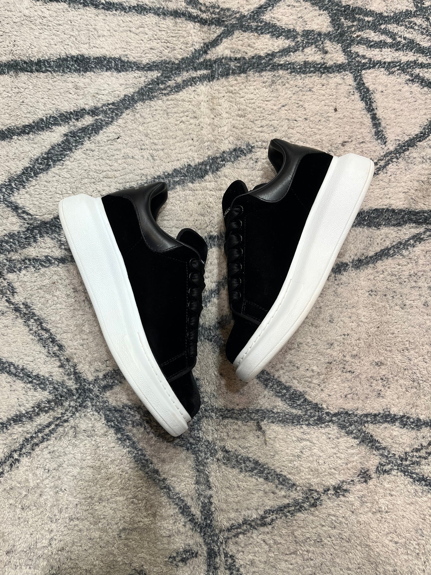 Alexander Mcqueen Black Velour