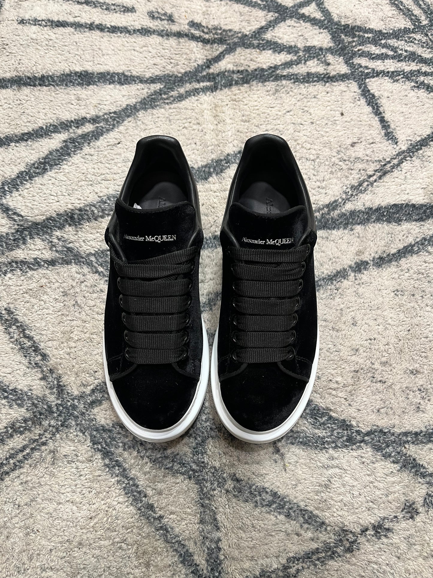 Alexander Mcqueen Black Velour