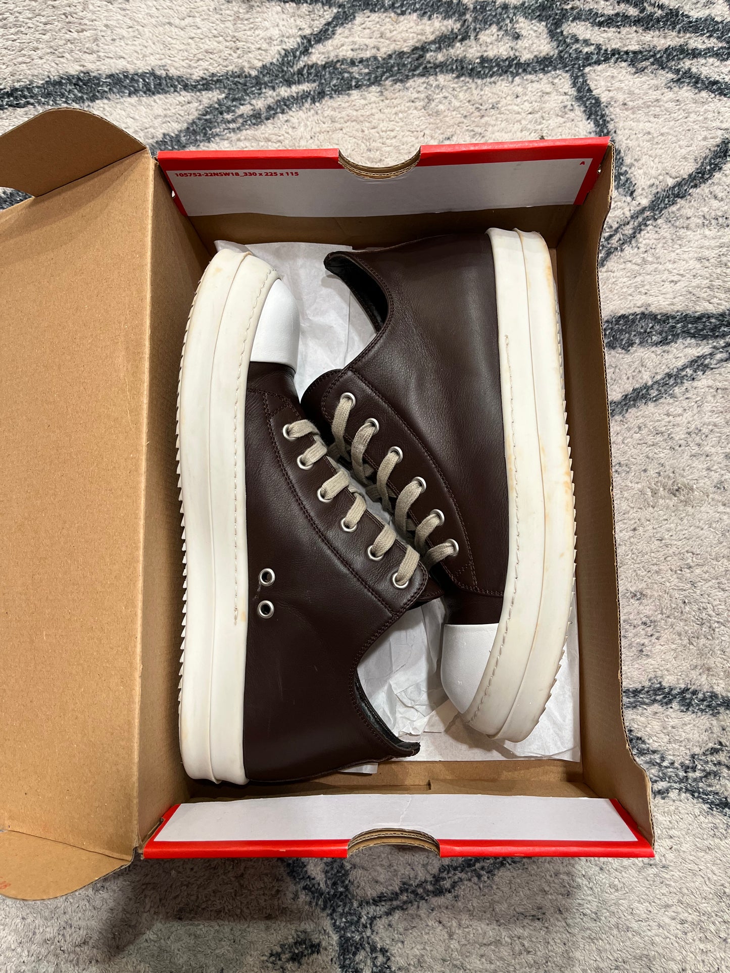 Rick Owens Ramones Low Brown