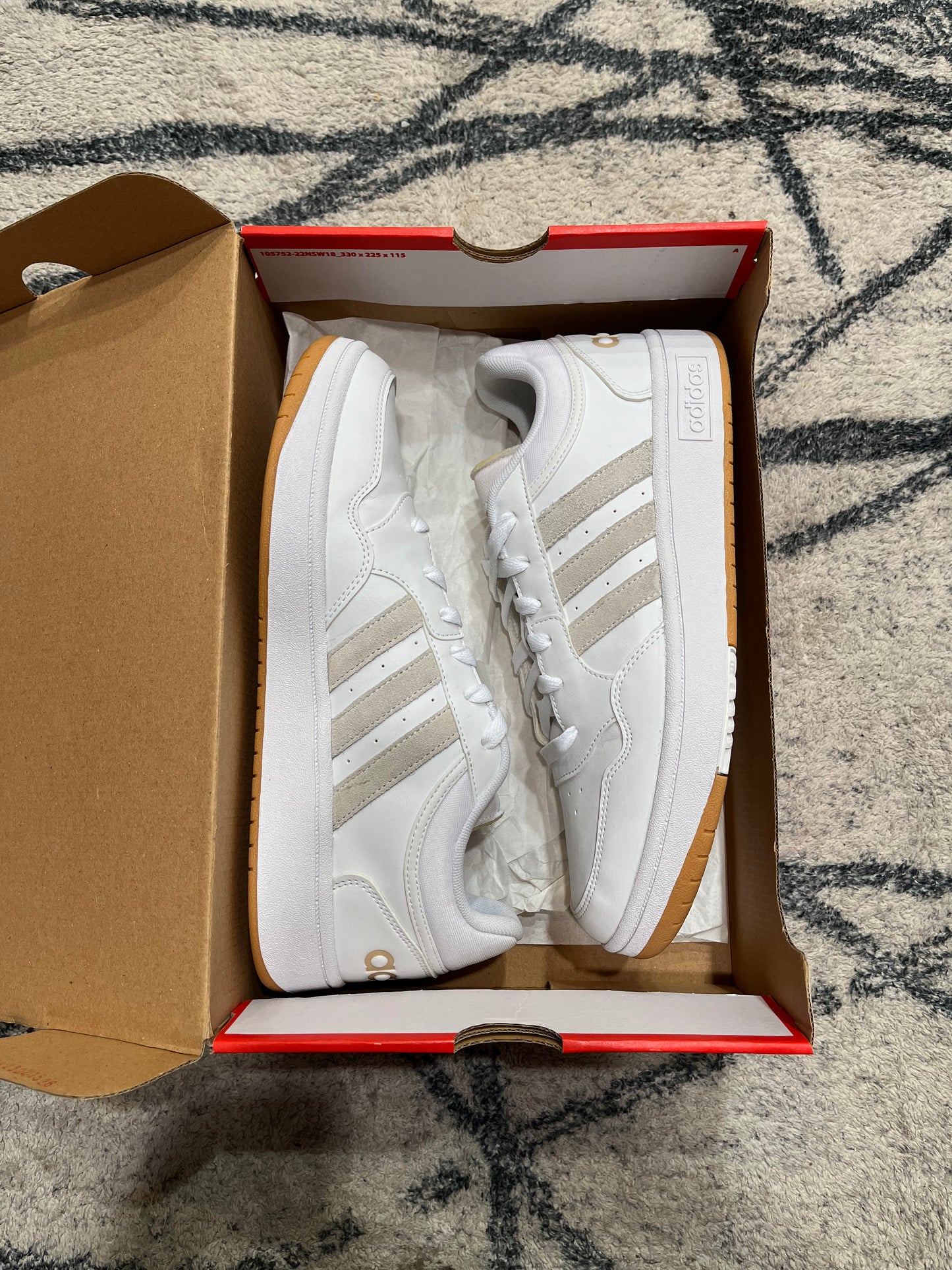 Adidas Hoops 3.0 White Gum