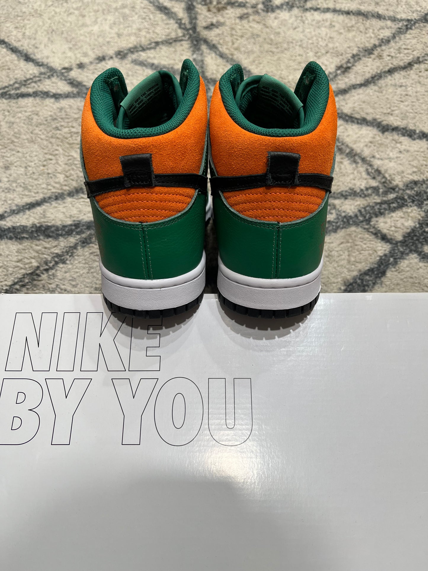 Nike Dunk High By You Green Orange