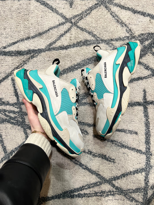 Balenciaga Triple S Aqua