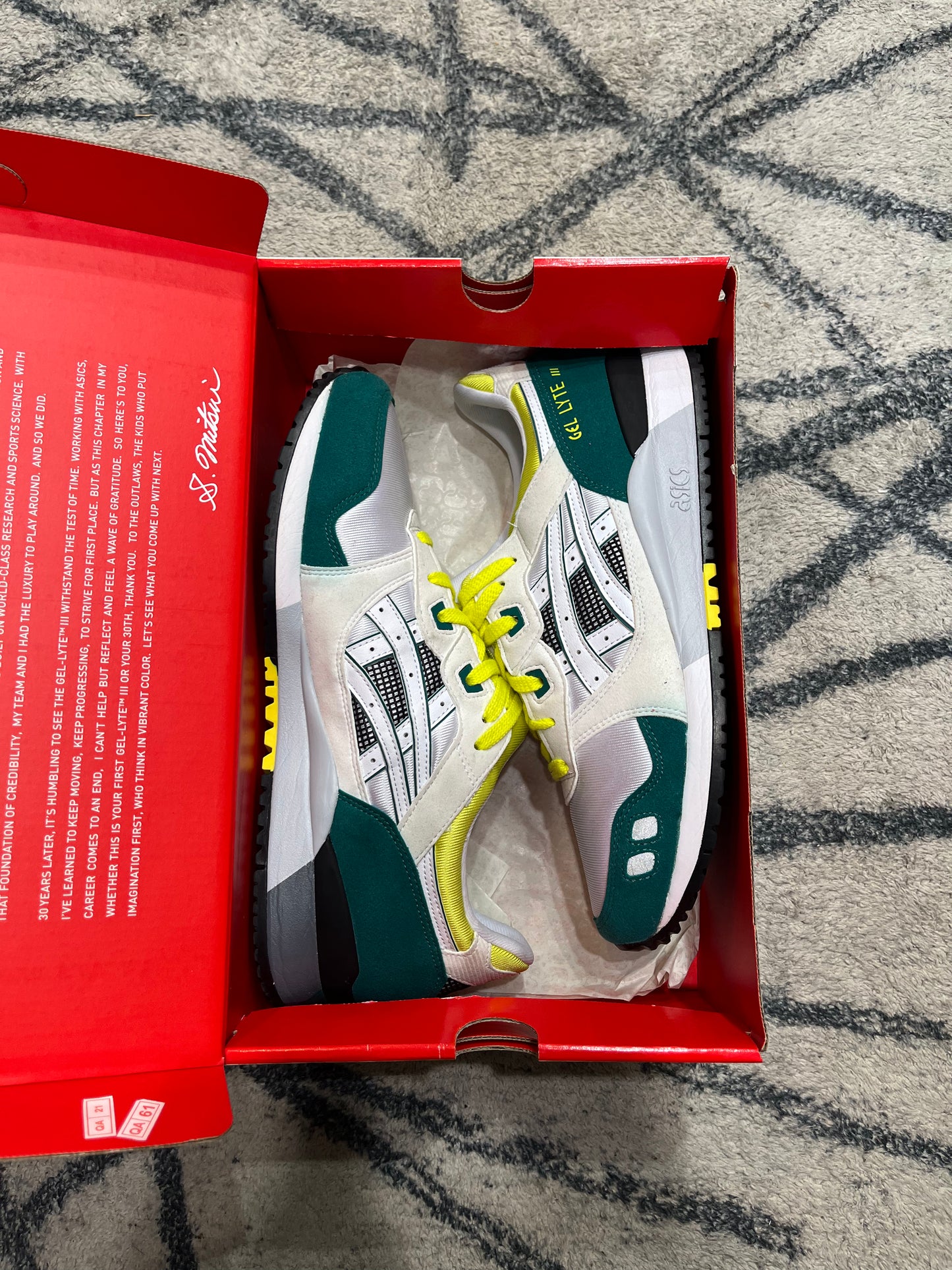 Asics Gel Lyte 3 White Yellow