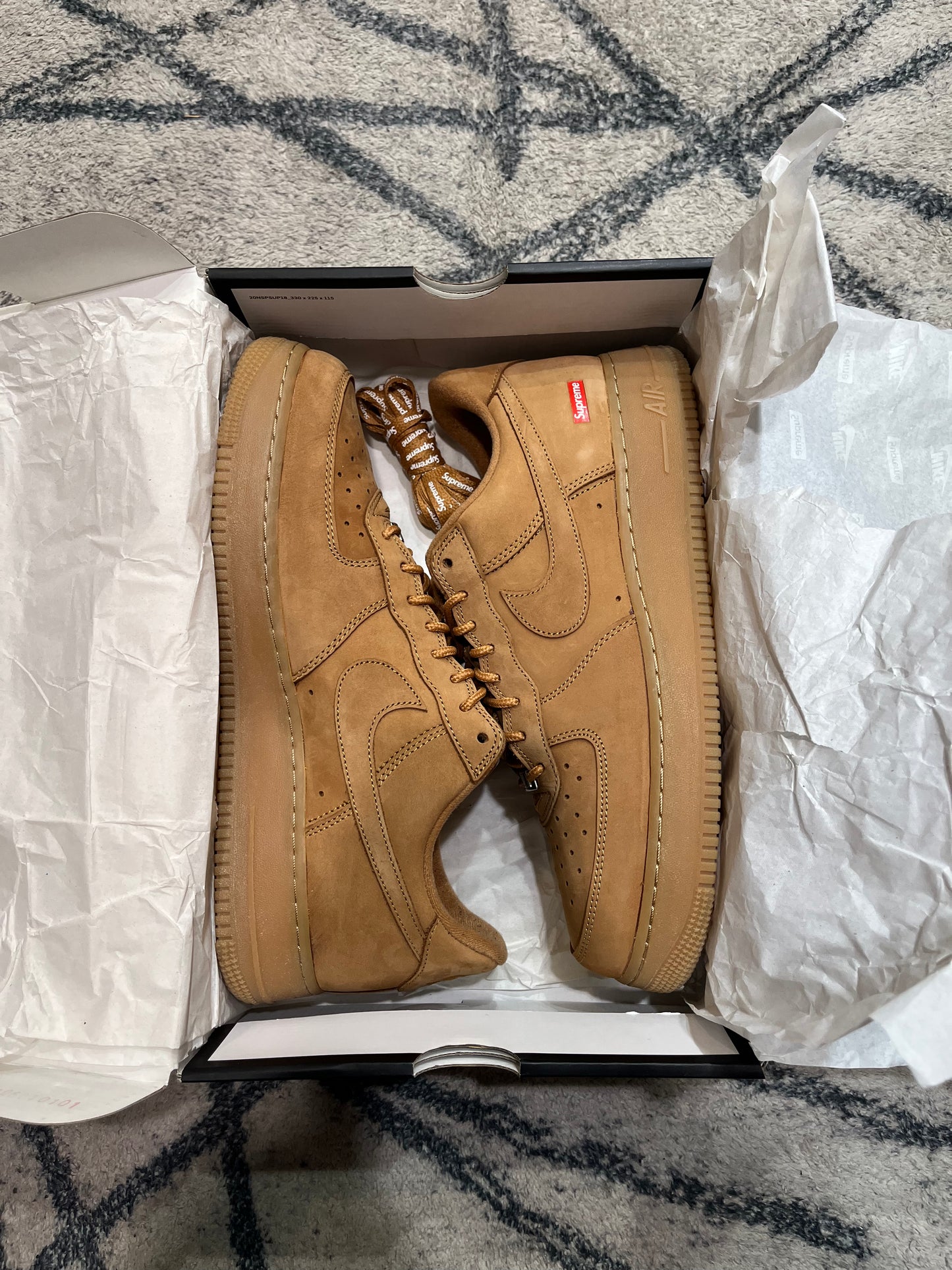 Nike Air Force 1 Supreme Gum Light Brown