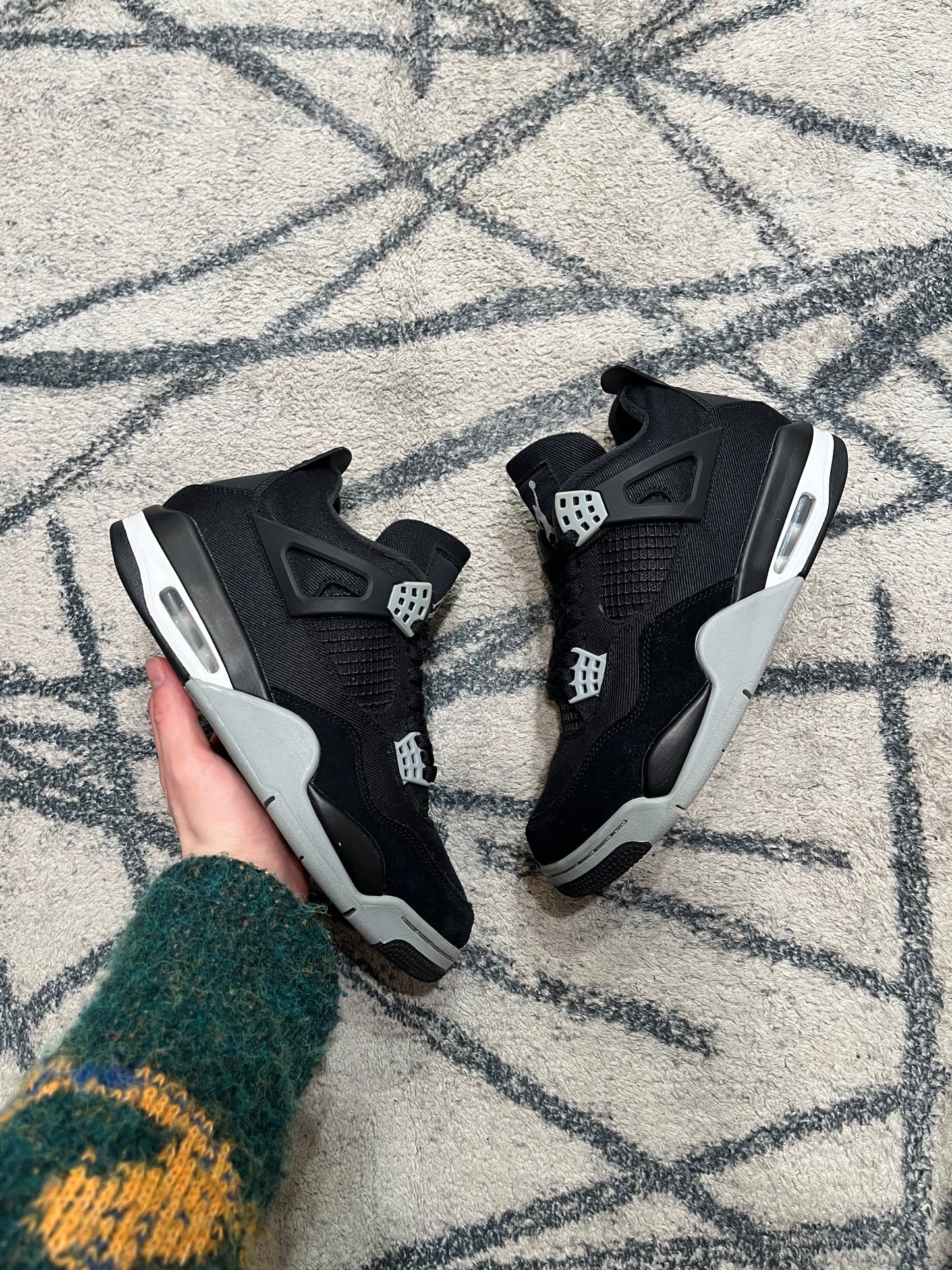 Air Jordan 4 Black Canvas
