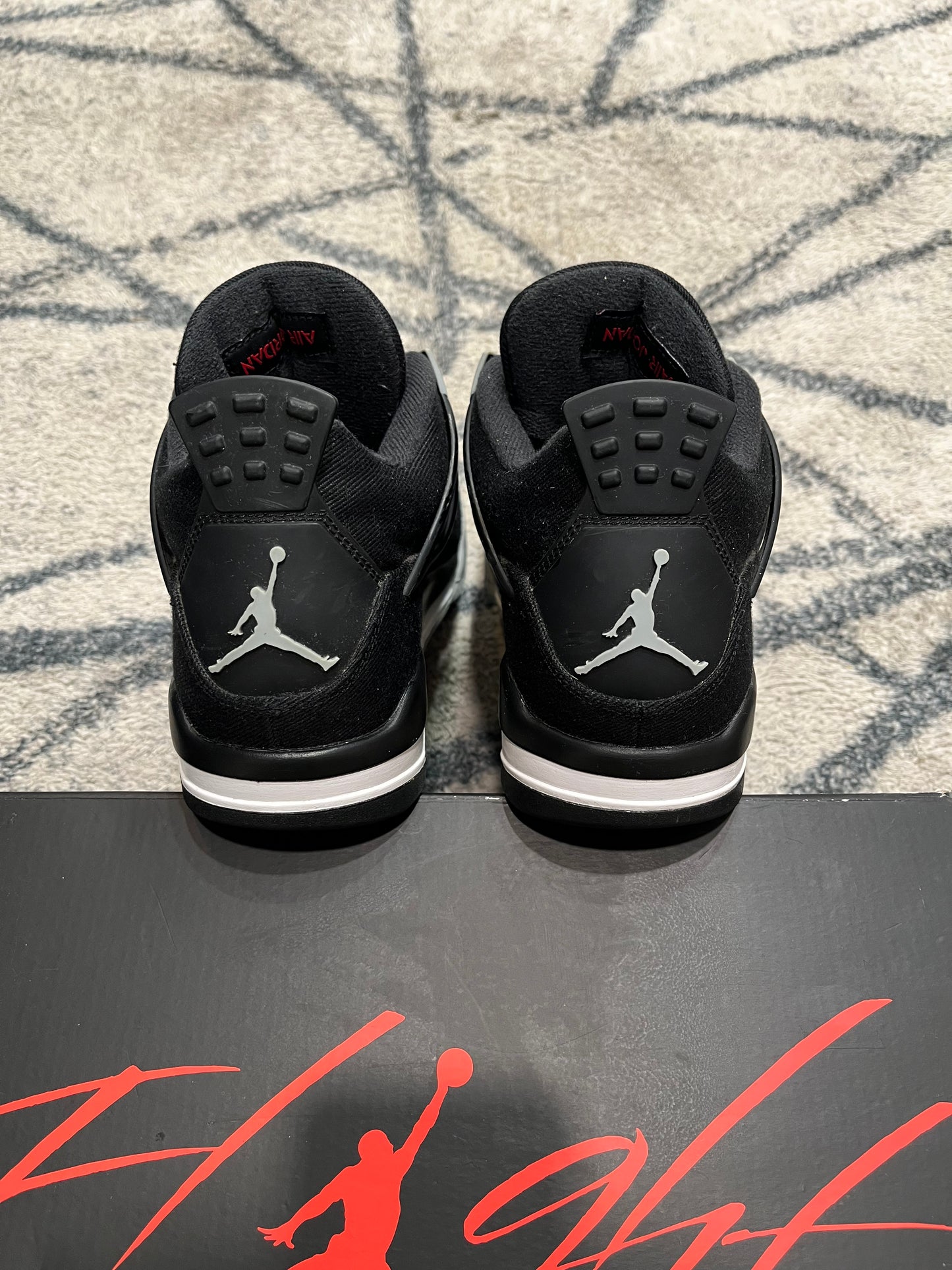 Air Jordan 4 Black Canvas