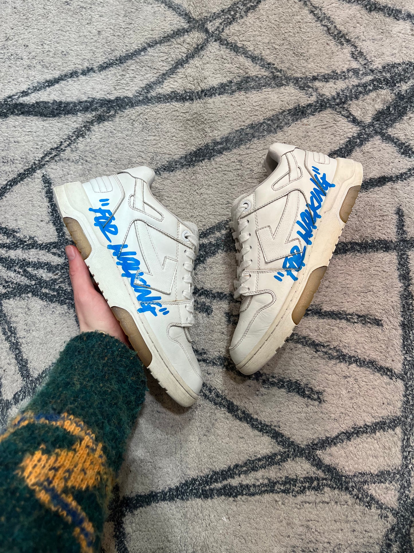 Off White Out Of Office Low For Walking Blue