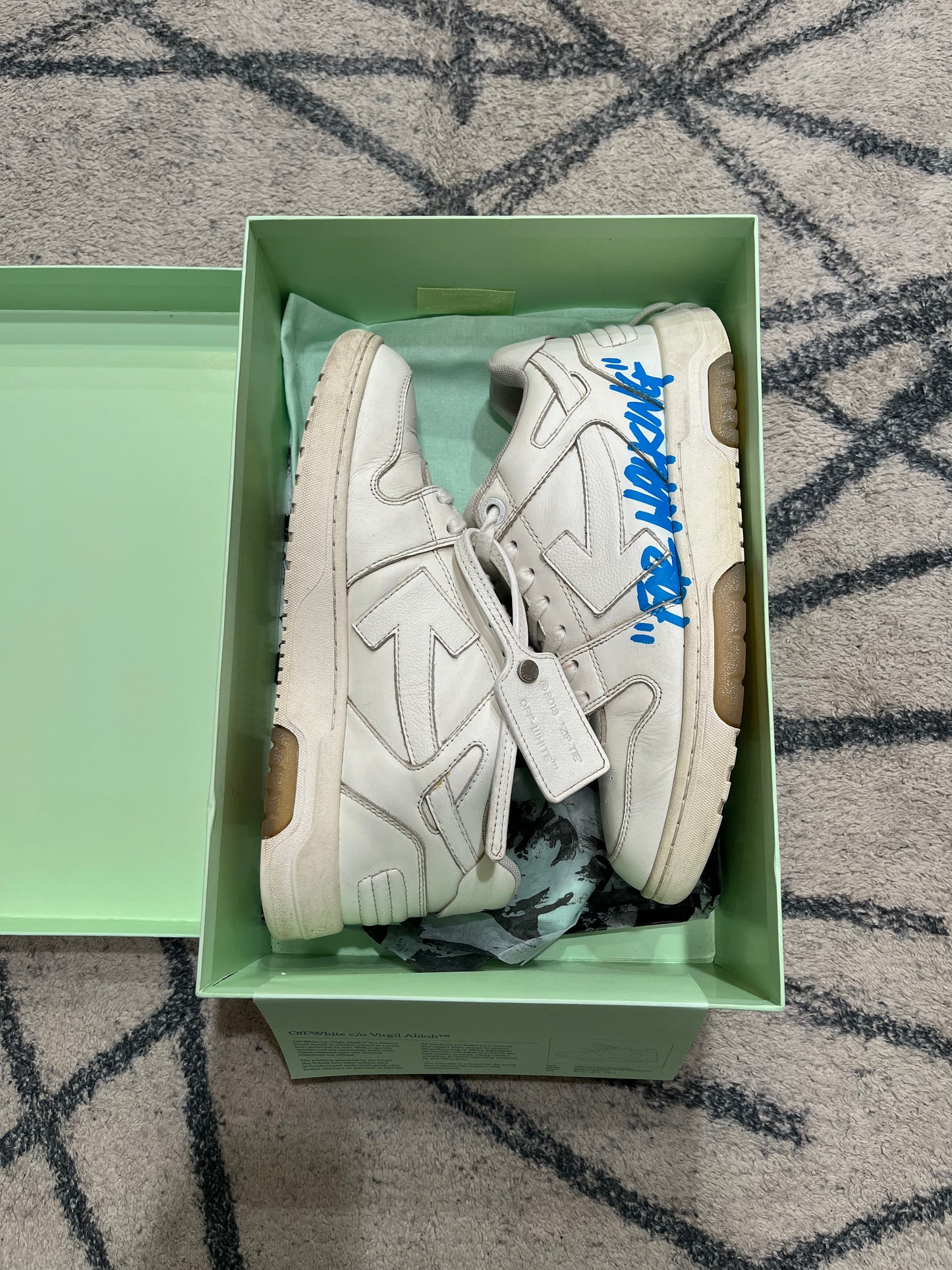 Off White Out Of Office Low For Walking Blue