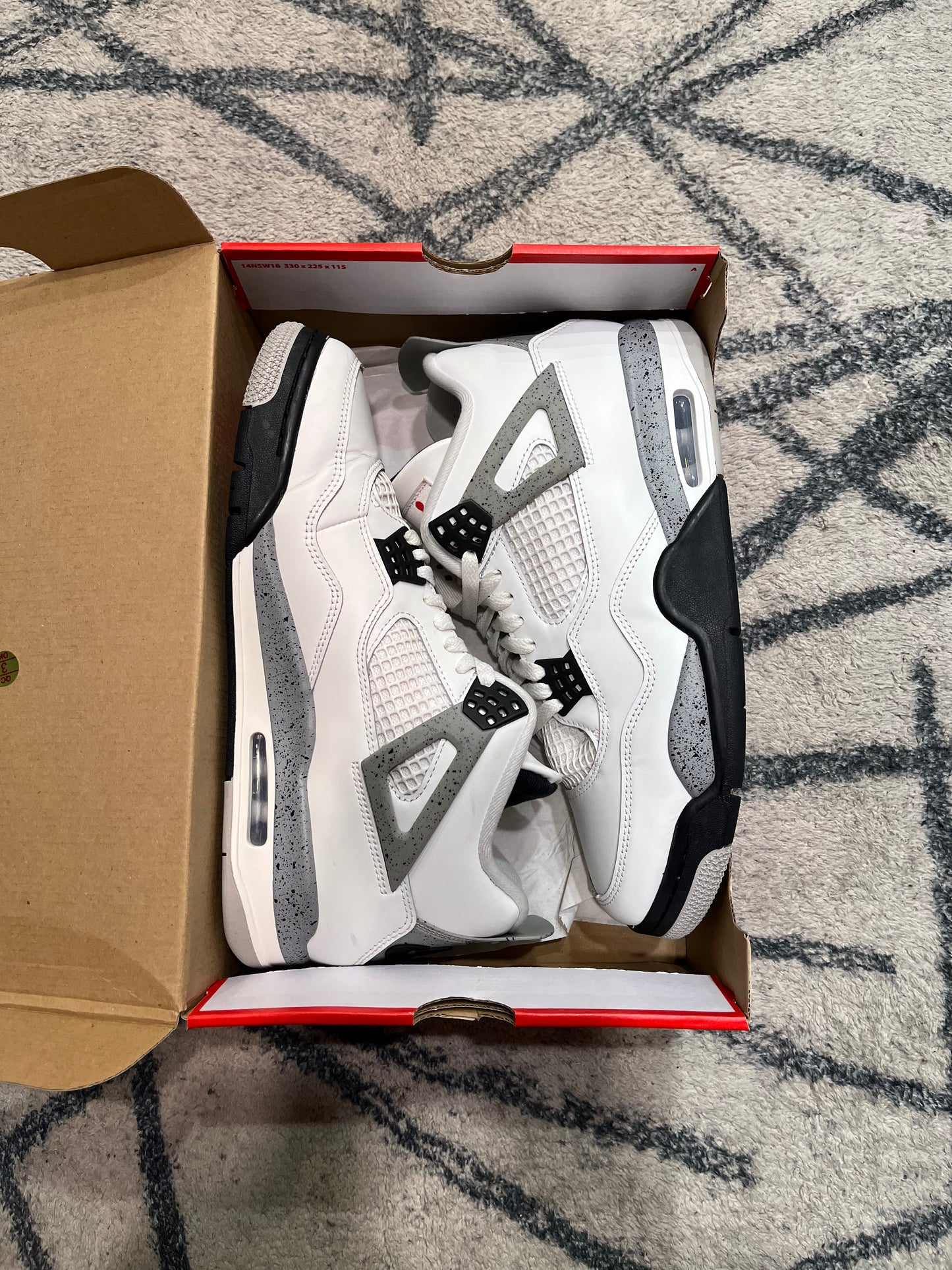 Air Jordan 4 White Cement