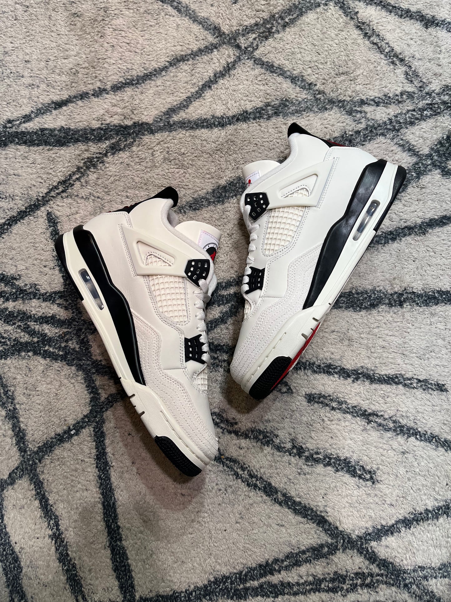 Air Jordan 4 Sail Black Flight Club