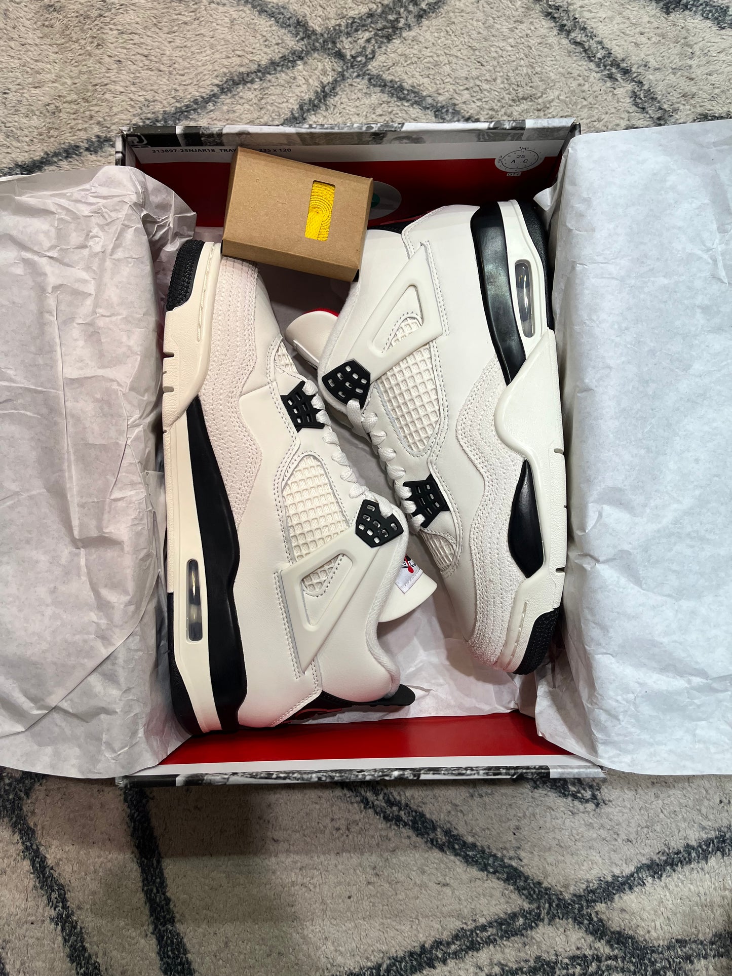 Air Jordan 4 Sail Black Flight Club